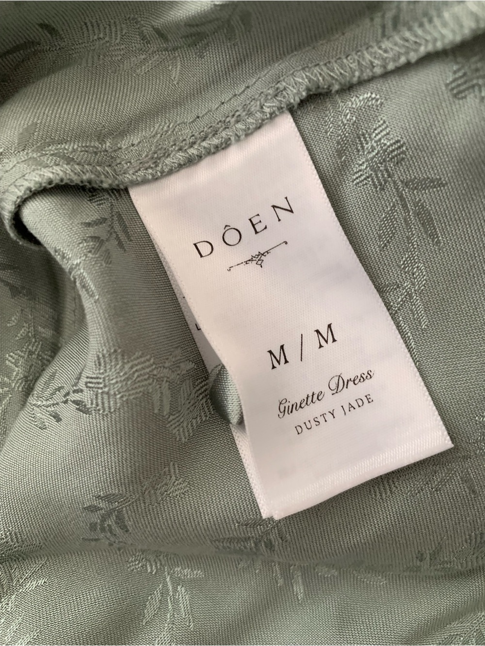 Doen Ginette Dress in Dusty Jade - Picture 9 of 11